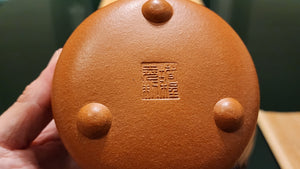 Shi Piao (Ping Gai Shi Piao) 平盖石瓢, 200ml, Gu Fa Lian Ni (Most Archaic Clay Forming) ~ JiangPoNi *古法练泥~降坡泥, L4 Assoc Master Du Cheng Yao 堵程尧。