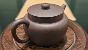 Ping Gai Lian Zi 平盖莲子, 150ml, Gu Fa Lian Ni (Most Archaic Clay Forming) ~ Qing Hui Duan Ni *古法练泥~青灰段泥, L4 Assoc Master Du Cheng Yao 堵程尧。