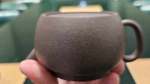 Ping Gai Lian Zi 平盖莲子, 150ml, Gu Fa Lian Ni (Most Archaic Clay Forming) ~ Qing Hui Duan Ni *古法练泥~青灰段泥, L4 Assoc Master Du Cheng Yao 堵程尧。