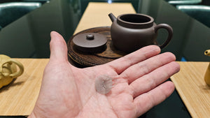 Ping Gai Lian Zi 平盖莲子, 150ml, Gu Fa Lian Ni (Most Archaic Clay Forming) ~ Qing Hui Duan Ni *古法练泥~青灰段泥, L4 Assoc Master Du Cheng Yao 堵程尧。