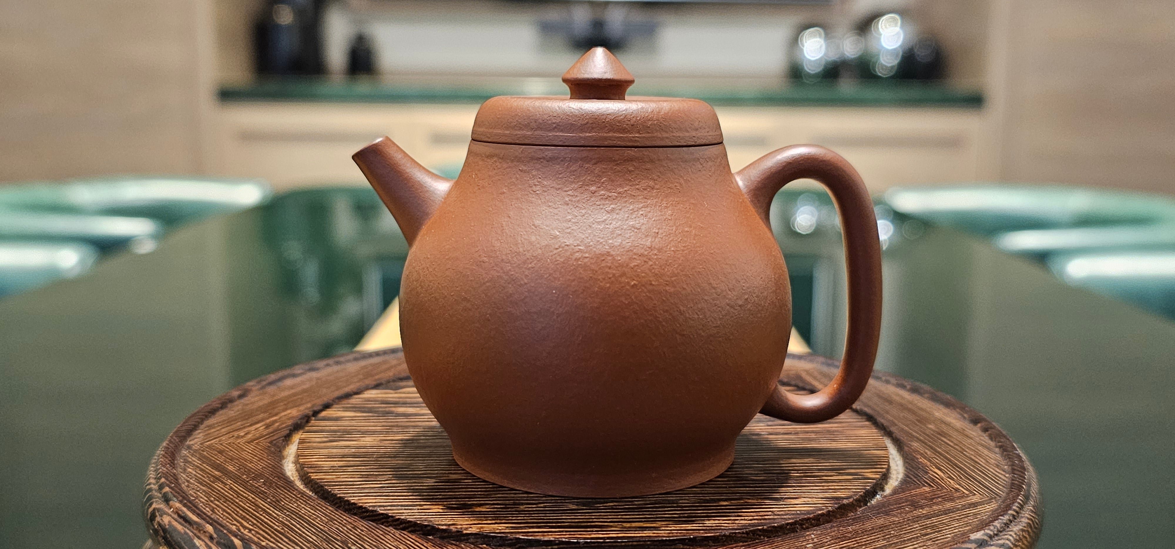 Long Dan 龙蛋, 150ml, Gu Fa Lian Ni (Most Archaic Clay Forming) ~ XiaoMeiYao ZhuNi *古法练泥~小煤窑朱泥, L4 Assoc Master Du Cheng Yao 堵程尧