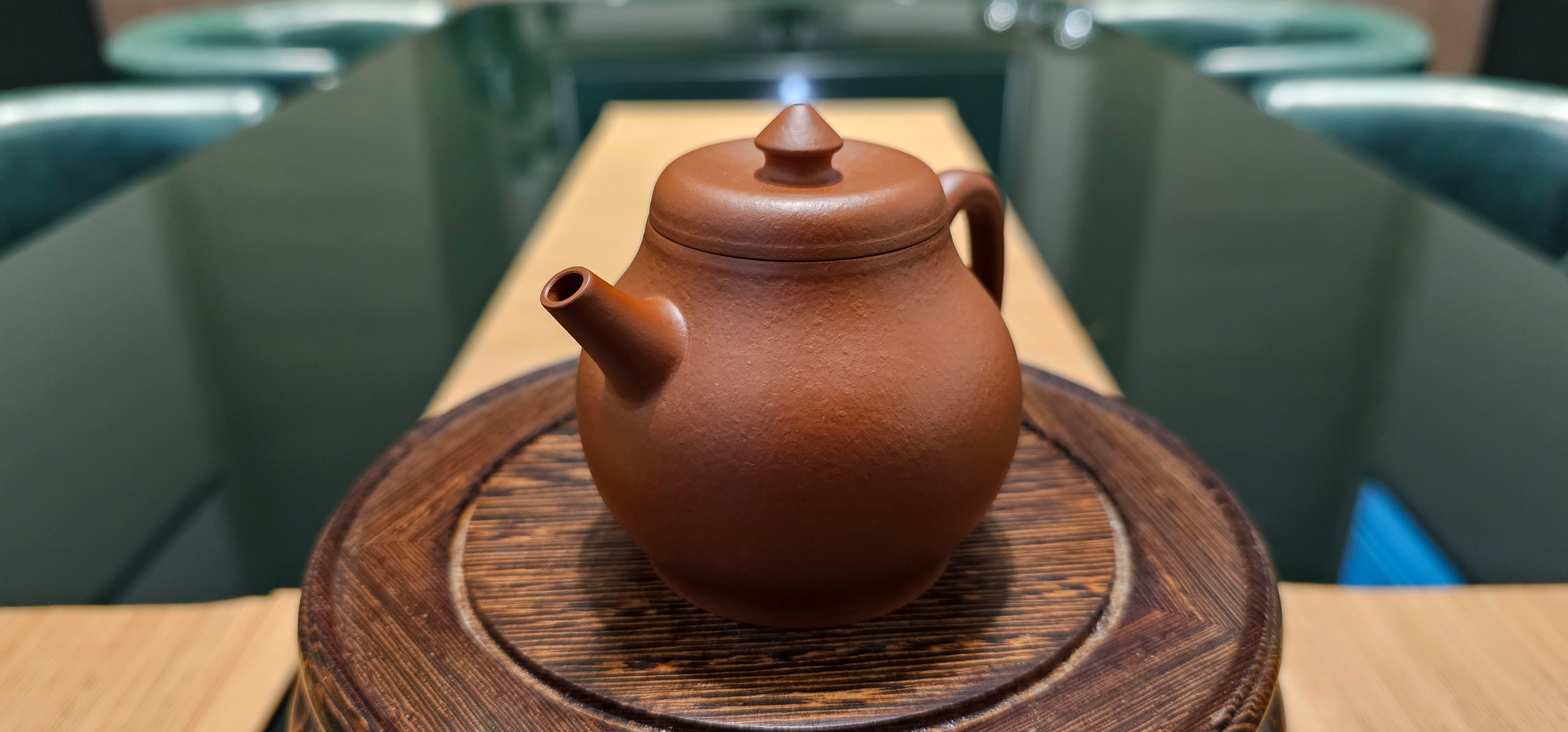 Long Dan 龙蛋, 150ml, Gu Fa Lian Ni (Most Archaic Clay Forming) ~ XiaoMeiYao ZhuNi *古法练泥~小煤窑朱泥, L4 Assoc Master Du Cheng Yao 堵程尧