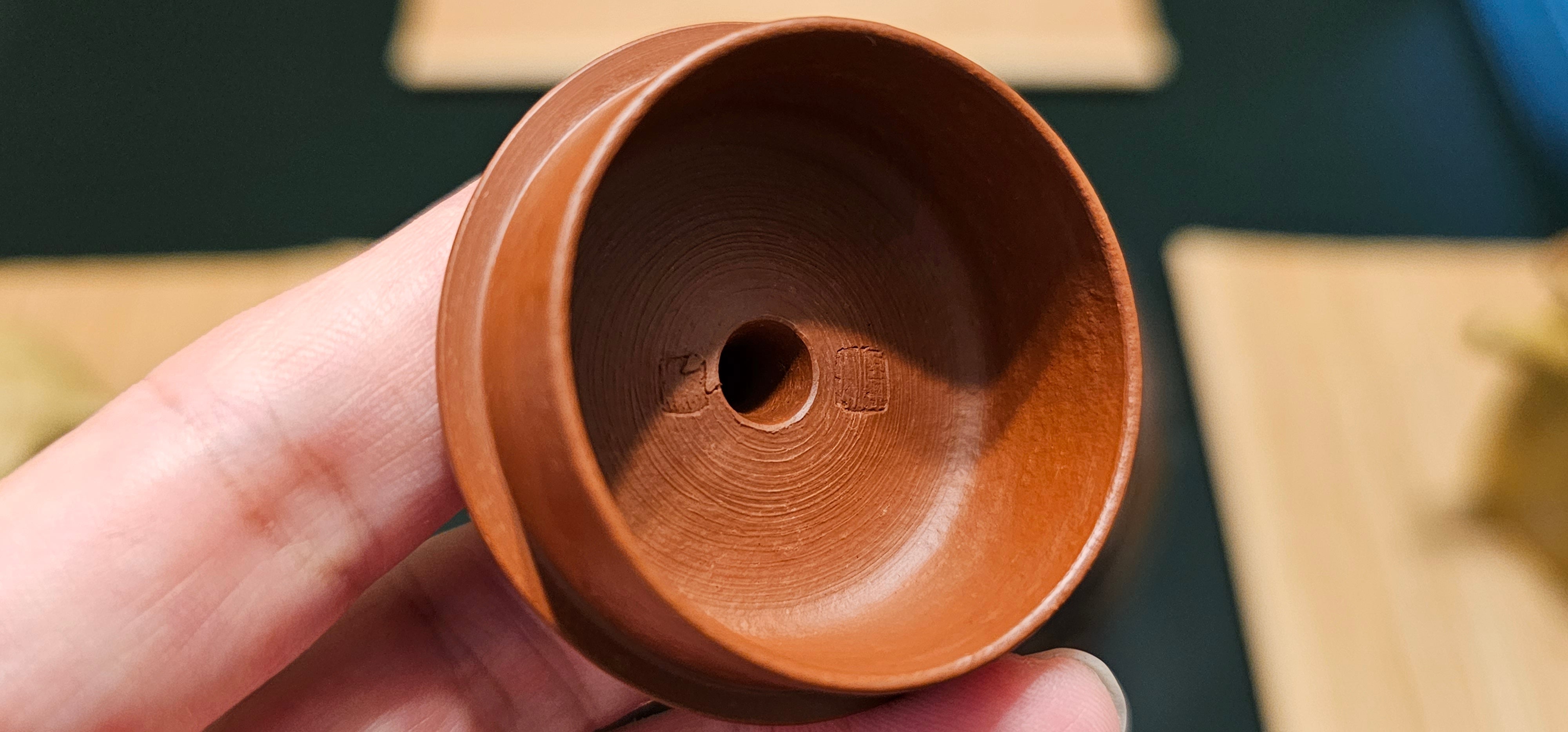 Long Dan 龙蛋, 150ml, Gu Fa Lian Ni (Most Archaic Clay Forming) ~ XiaoMeiYao ZhuNi *古法练泥~小煤窑朱泥, L4 Assoc Master Du Cheng Yao 堵程尧