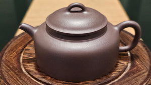 Yu Cheng Yao De Zhong 玉成窑德钟, 145ml, Gu Fa Lian Ni (Most Archaic Clay Forming) ~ Qing Hui Ni (Duan Ni) *古法练泥~青灰泥 (段泥), L4 Assoc Master Du Cheng Yao 堵程尧。