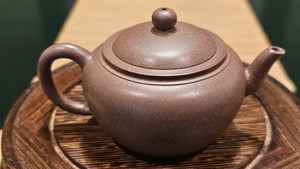 Ming Yuan Zhi Yi 鸣远致意, 145ml, Gu Fa Lian Ni (Most Archaic Clay Forming) ~ Di Cao Qing with Duan Ni (Tiao Sha combination) *古法练泥~底槽青+段泥(调砂), L4 Assoc Master Du Cheng Yao 堵程尧。