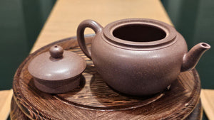 Ming Yuan Zhi Yi 鸣远致意, 145ml, Gu Fa Lian Ni (Most Archaic Clay Forming) ~ Di Cao Qing with Duan Ni (Tiao Sha combination) *古法练泥~底槽青+段泥(调砂), L4 Assoc Master Du Cheng Yao 堵程尧。