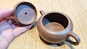 Lian Pu 莲蒲, 165ml, Gu Fa Lian Ni (Most Archaic Clay Forming) ~ Di Cao Qing with Duan Ni (Tiao Sha combination) *古法练泥~底槽青+段泥(调砂), L4 Assoc Master Du Cheng Yao 堵程尧。