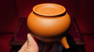 Pan Hu 番壶, 110ml, Gu Fa Lian Ni (Most Archaic Clay Forming) ~ Xiao Hong Ni *古法练泥~小红泥, L4 Assoc Master Du Cheng Yao 堵程尧