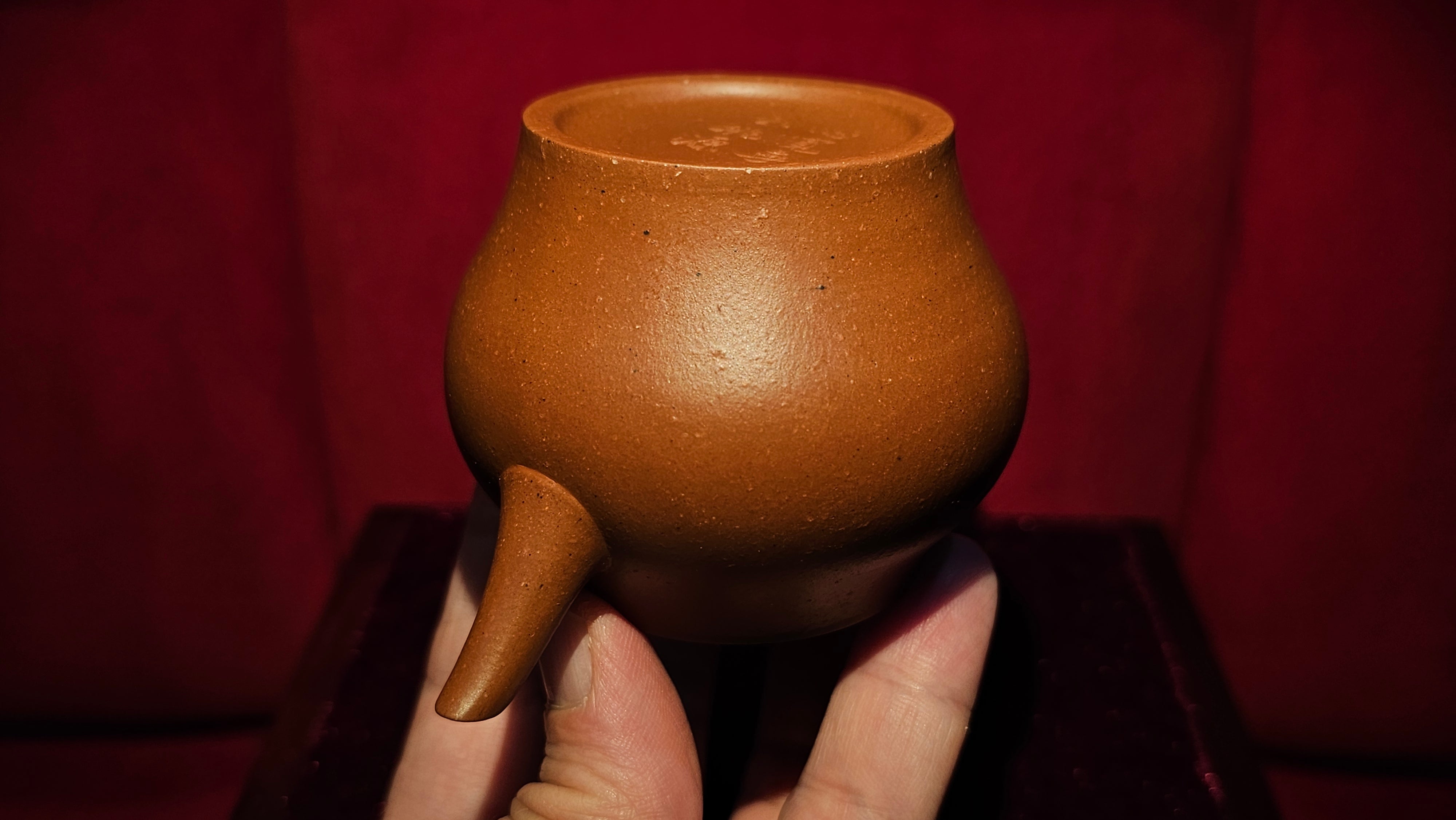 Weng Xing 翁形, 115ml, Gu Fa Lian Ni (Most Archaic Clay Forming) ~ Zhu Ni *古法练泥~本山朱泥, L4 Assoc Master Du Cheng Yao 堵程尧。