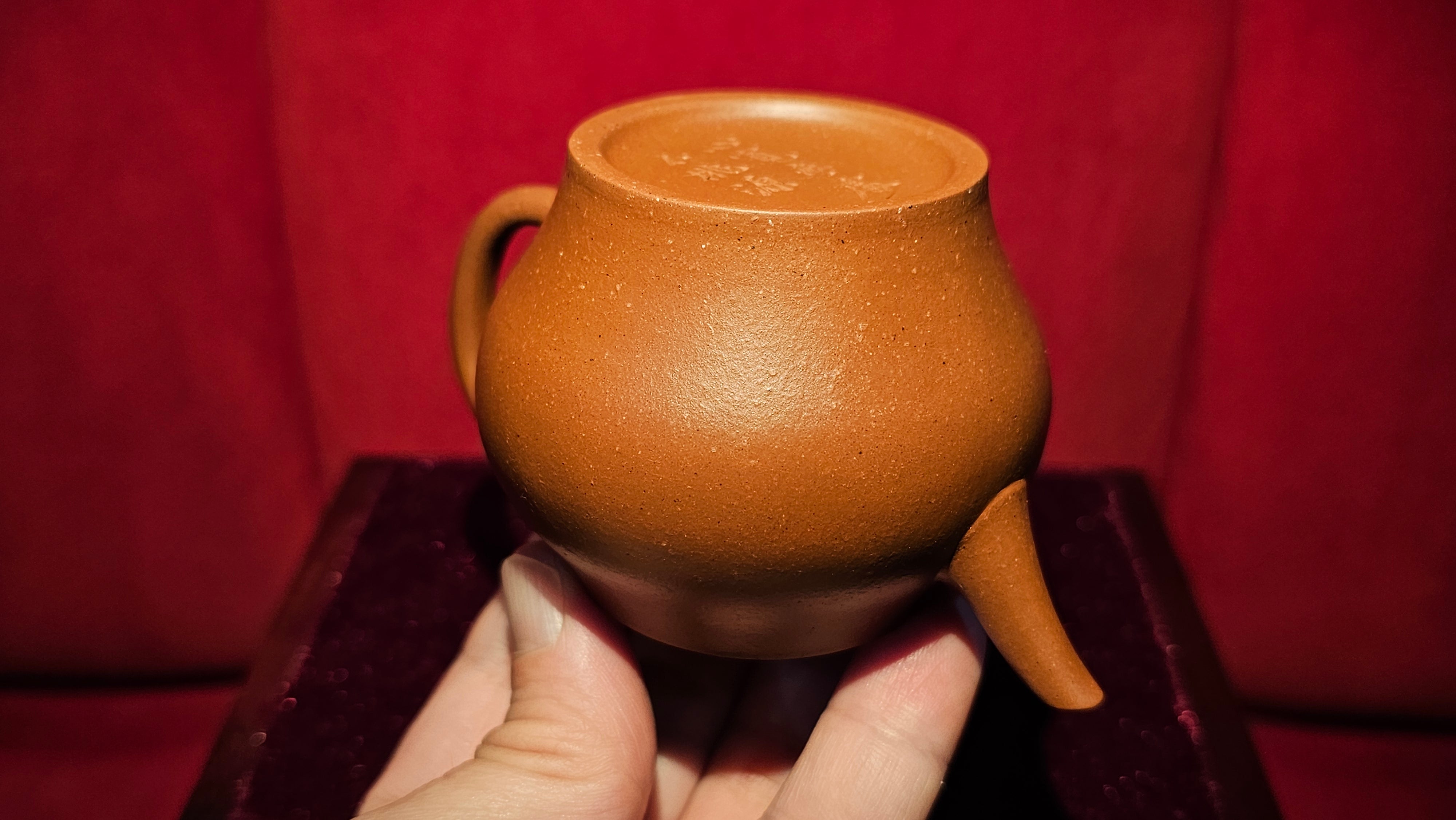 Weng Xing 翁形, 115ml, Gu Fa Lian Ni (Most Archaic Clay Forming) ~ Zhu Ni *古法练泥~本山朱泥, L4 Assoc Master Du Cheng Yao 堵程尧。