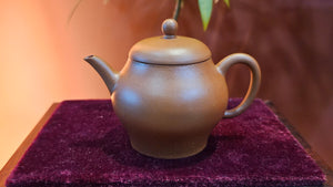 Weng Xing 翁形, 115ml, Gu Fa Lian Ni (Most Archaic Clay Forming) ~ Zhu Ni *古法练泥~本山朱泥, L4 Assoc Master Du Cheng Yao 堵程尧。