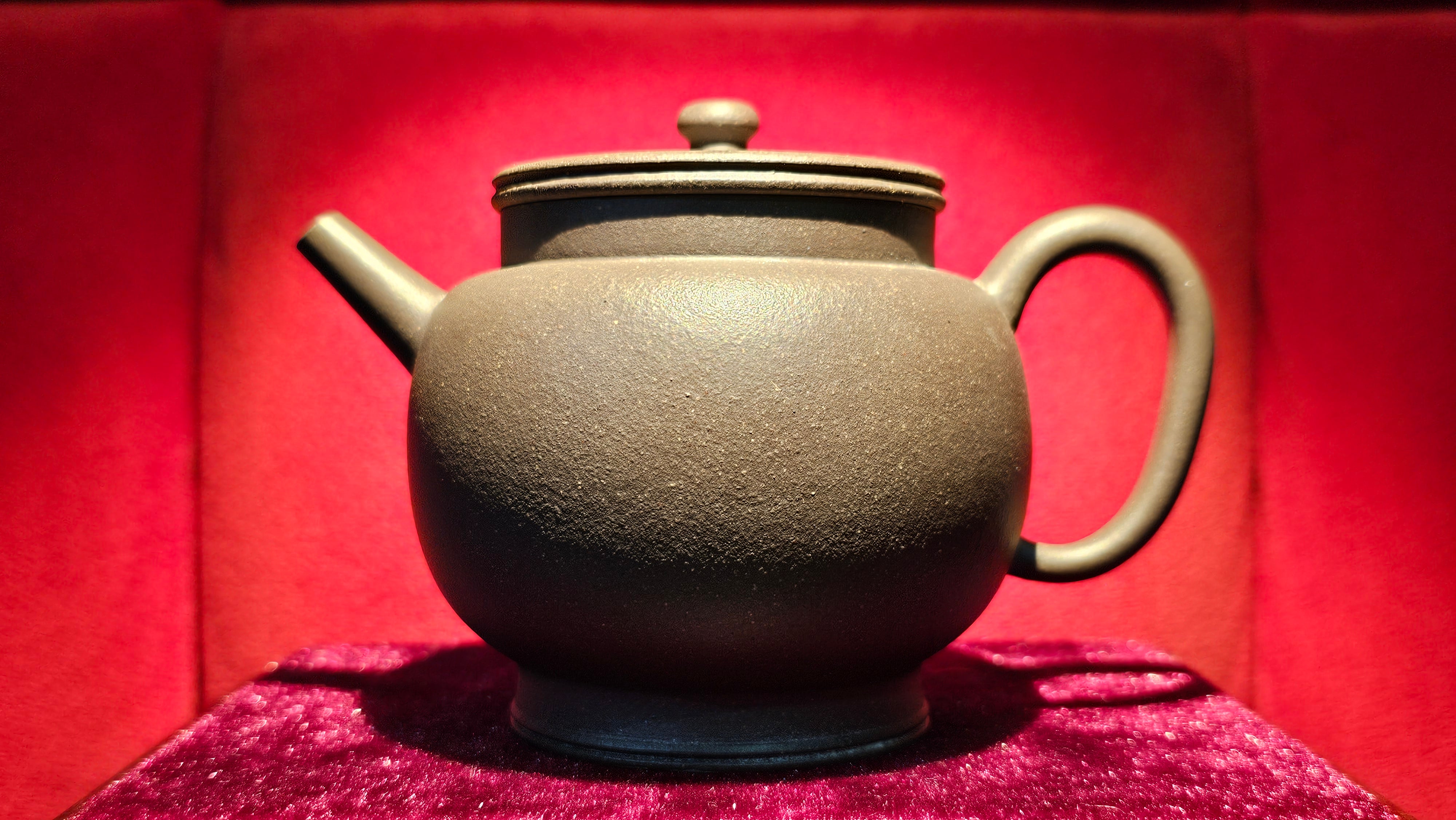 Ping Gai Gong Deng 平盖宫灯, 205.3ml, Gu Fa Lian Ni (Most Archaic Clay Forming) ~ Qing Hui Duan Ni *古法练泥~青灰段泥, L4 Assoc Master Du Cheng Yao 堵程尧