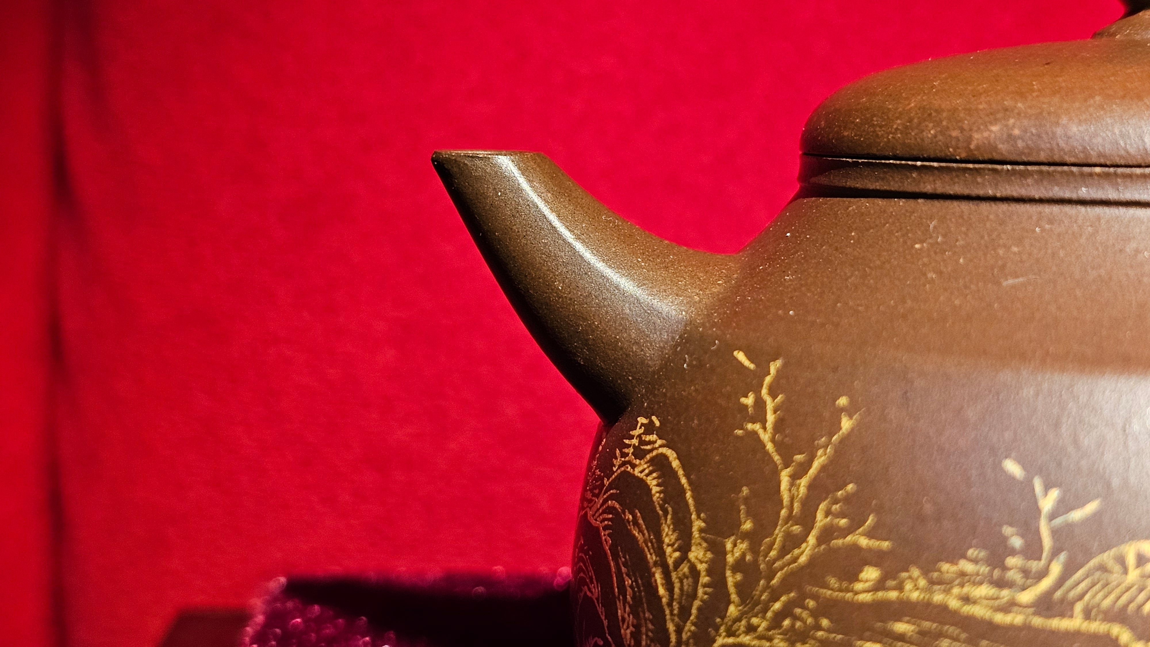 You Ju 幽居, 156.8ml, Gu Fa Lian Ni (Most Archaic Clay Forming) ~ Zi Ni *古法练泥~紫泥, L4 Assoc Master Du Cheng Yao 堵程尧。