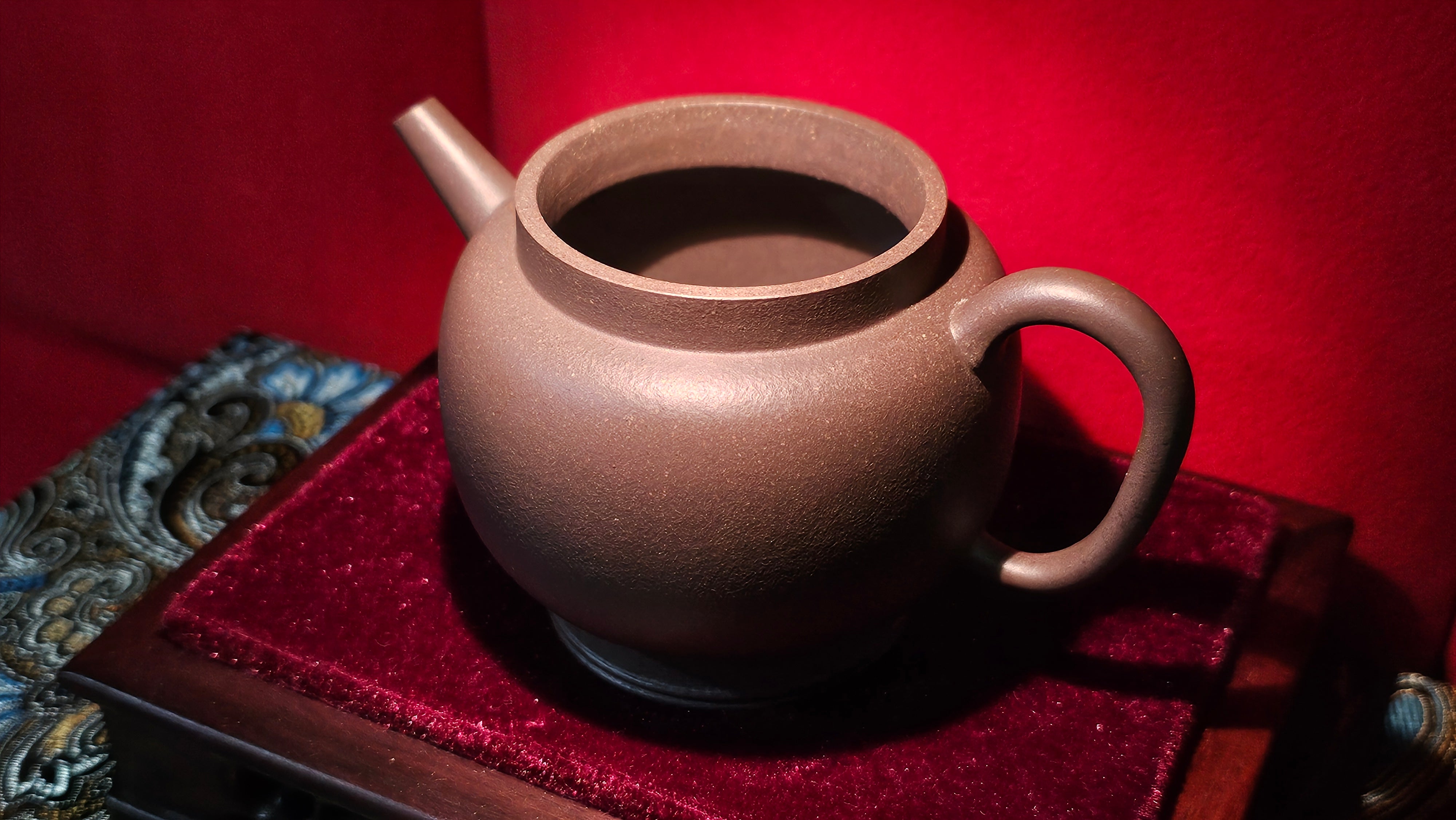 Ping Gai Gong Deng 平盖宫灯, 210.5ml, Gu Fa Lian Ni (Most Archaic Clay Forming) ~ Qing Hui Duan Ni *古法练泥~青灰段泥, L4 Assoc Master Du Cheng Yao 堵程尧