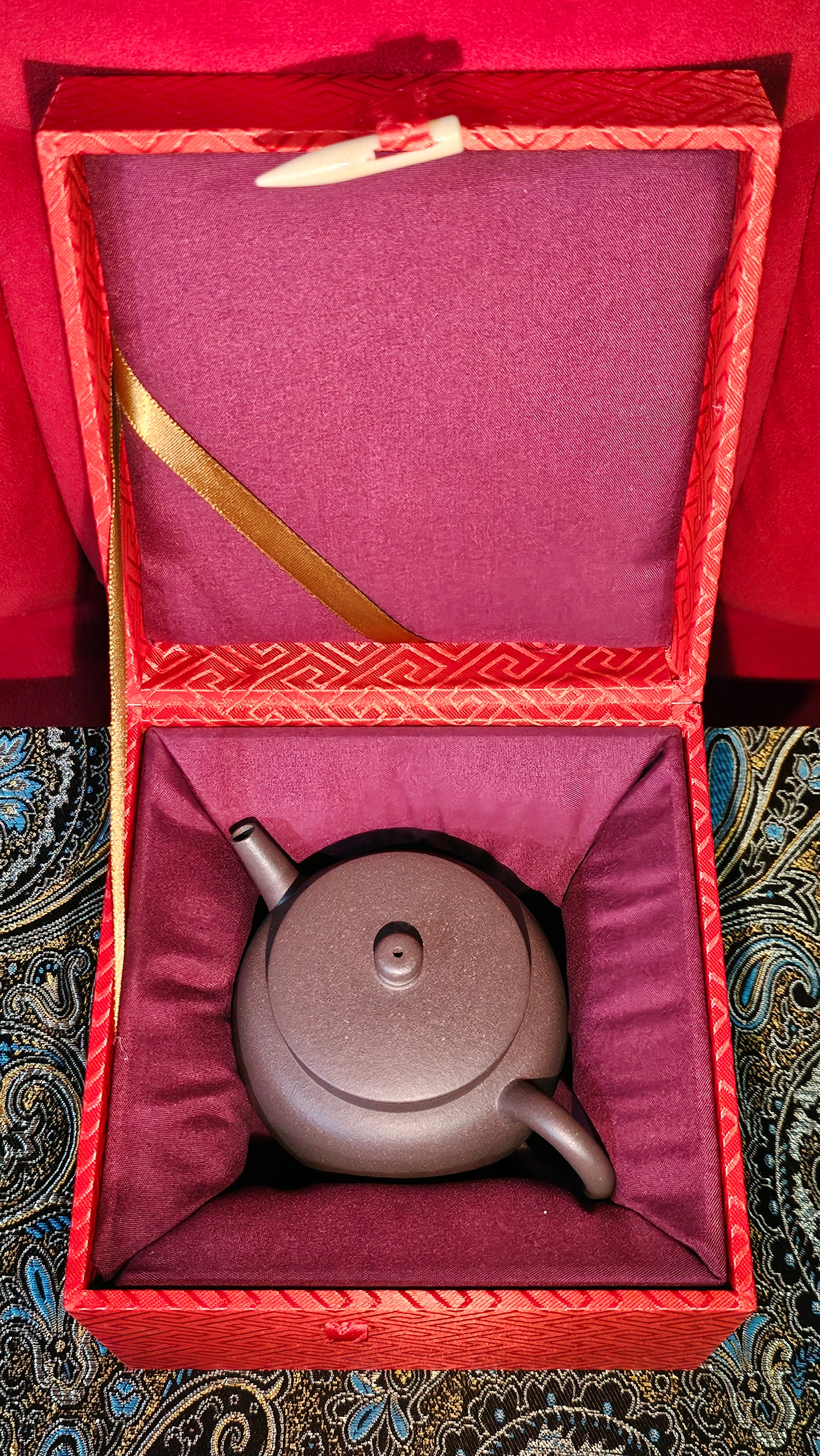 Ping Gai Gong Deng 平盖宫灯, 210.5ml, Gu Fa Lian Ni (Most Archaic Clay Forming) ~ Qing Hui Duan Ni *古法练泥~青灰段泥, L4 Assoc Master Du Cheng Yao 堵程尧