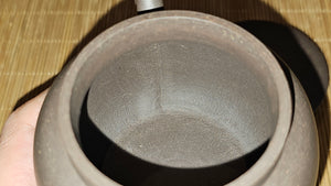 Ping Gai Gong Deng 平盖宫灯, 210.5ml, Gu Fa Lian Ni (Most Archaic Clay Forming) ~ Qing Hui Duan Ni *古法练泥~青灰段泥, L4 Assoc Master Du Cheng Yao 堵程尧