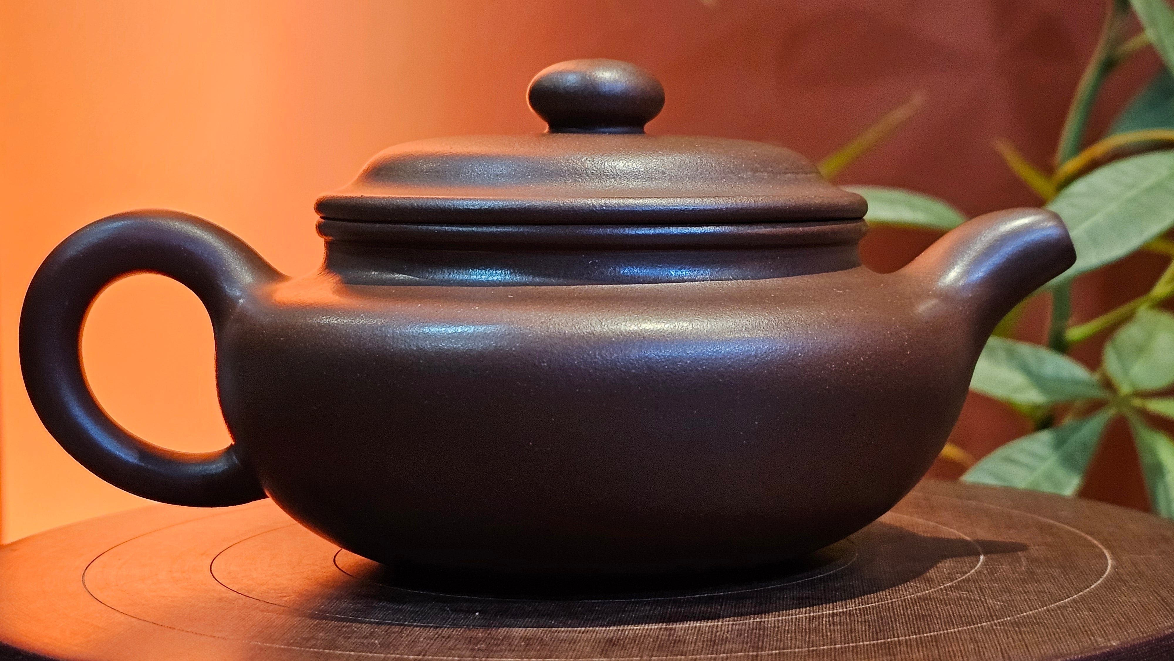 Bian Fu 扁腹, 246.8ml, Di Cao Qing Zi Ni 底槽青紫泥, by Craftsman Chen Fa Chu 陈法初。