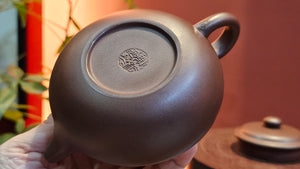 Bian Fu 扁腹, 246.8ml, Di Cao Qing Zi Ni 底槽青紫泥, by Craftsman Chen Fa Chu 陈法初。