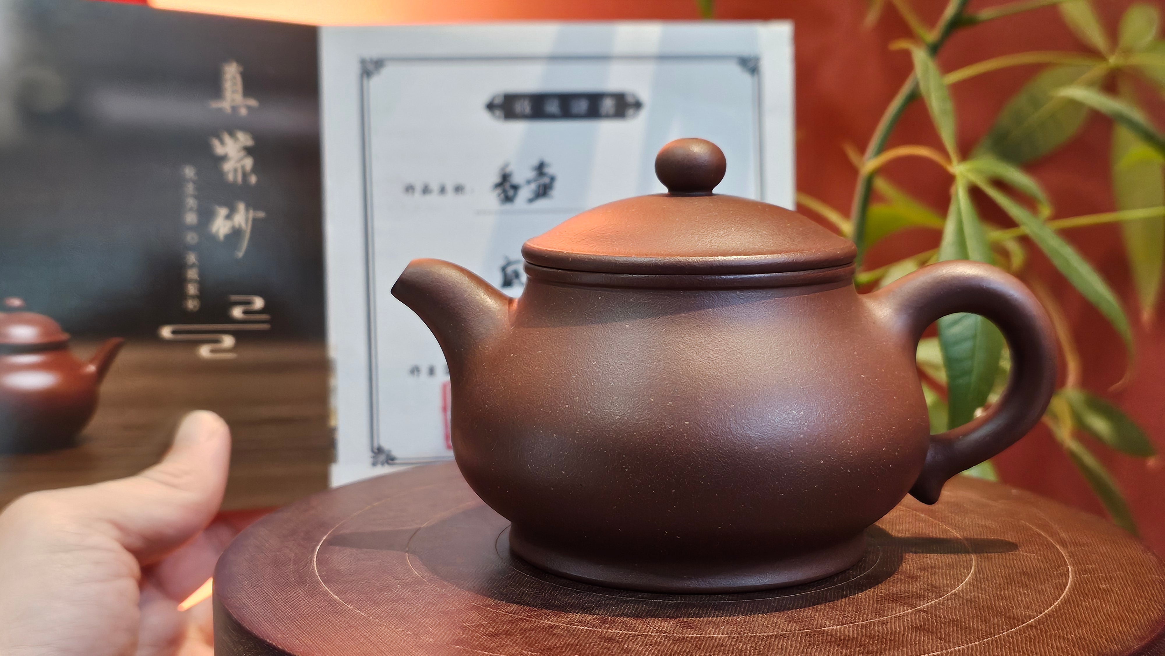 Pan Hu 番壶, 208.9ml, Da Shui Tan Zi Ni 大水潭紫泥, by our Collaborative Craftsman Chen Fa Chu 陈法初。