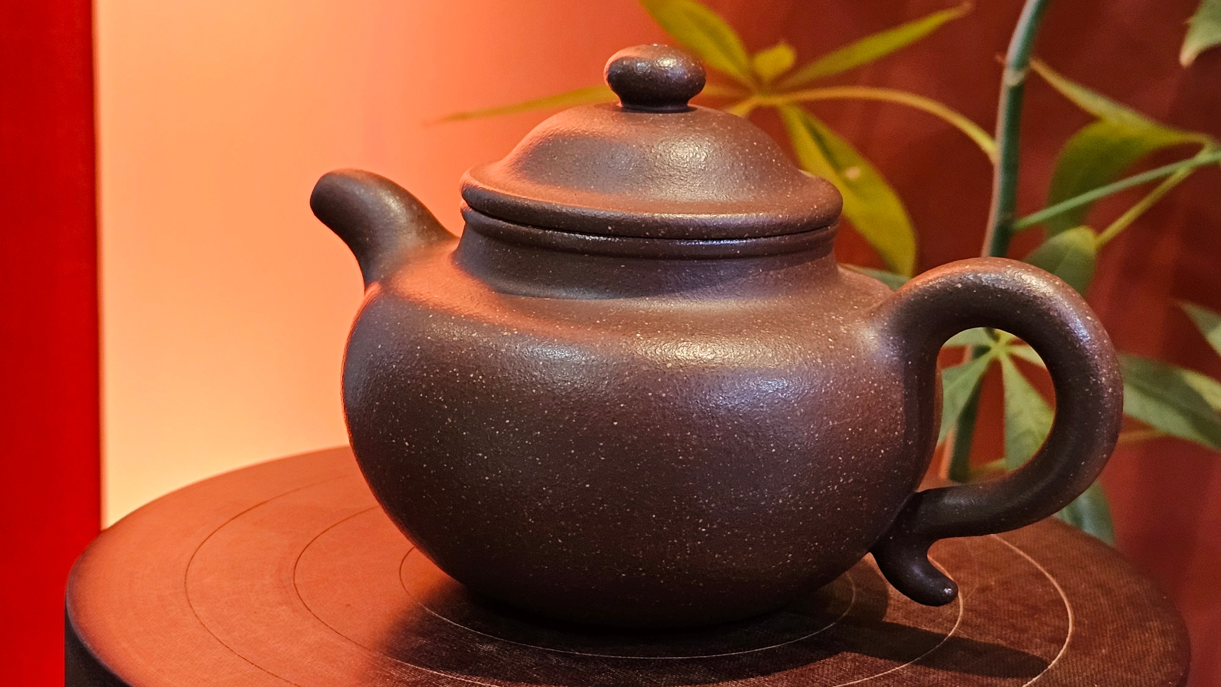 Lian Zi 莲子, 260.0ml, Lao Zi Ni 老紫泥 (Particular High Graininess, and Low Sieve Count), by Craftsman Chen Fa Chu 陈法初。